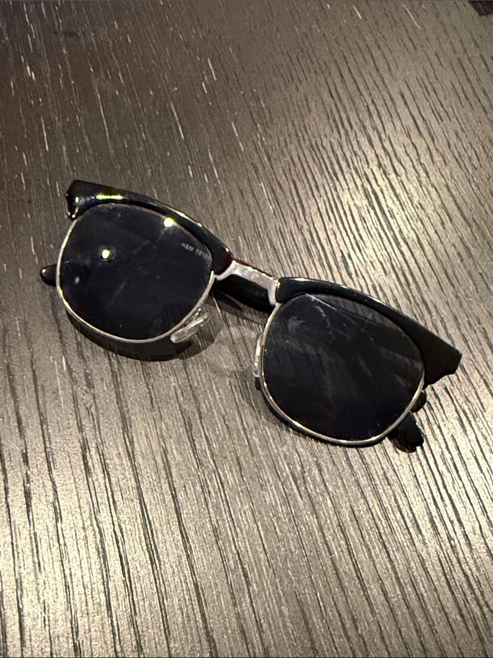 Z Men's Black Round Sunglasses - Classic Metal & Acetate Frame